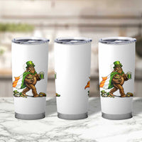 Funny St Patricks Day Bigfoot Tumbler Cup Mythical Party Gift