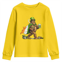 Funny St Patricks Day Bigfoot Youth Sweatshirt Mythical Party Gift