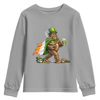 Funny St Patricks Day Bigfoot Youth Sweatshirt Mythical Party Gift