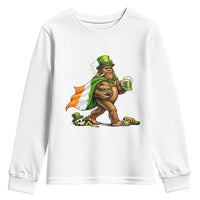 Funny St Patricks Day Bigfoot Youth Sweatshirt Mythical Party Gift