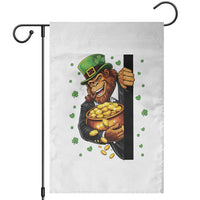 Funny St Patricks Day Bigfoot Garden Flag Irish Revelry Gift