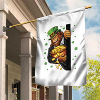 Funny St Patricks Day Bigfoot Garden Flag Irish Revelry Gift