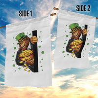 Funny St Patricks Day Bigfoot Garden Flag Irish Revelry Gift