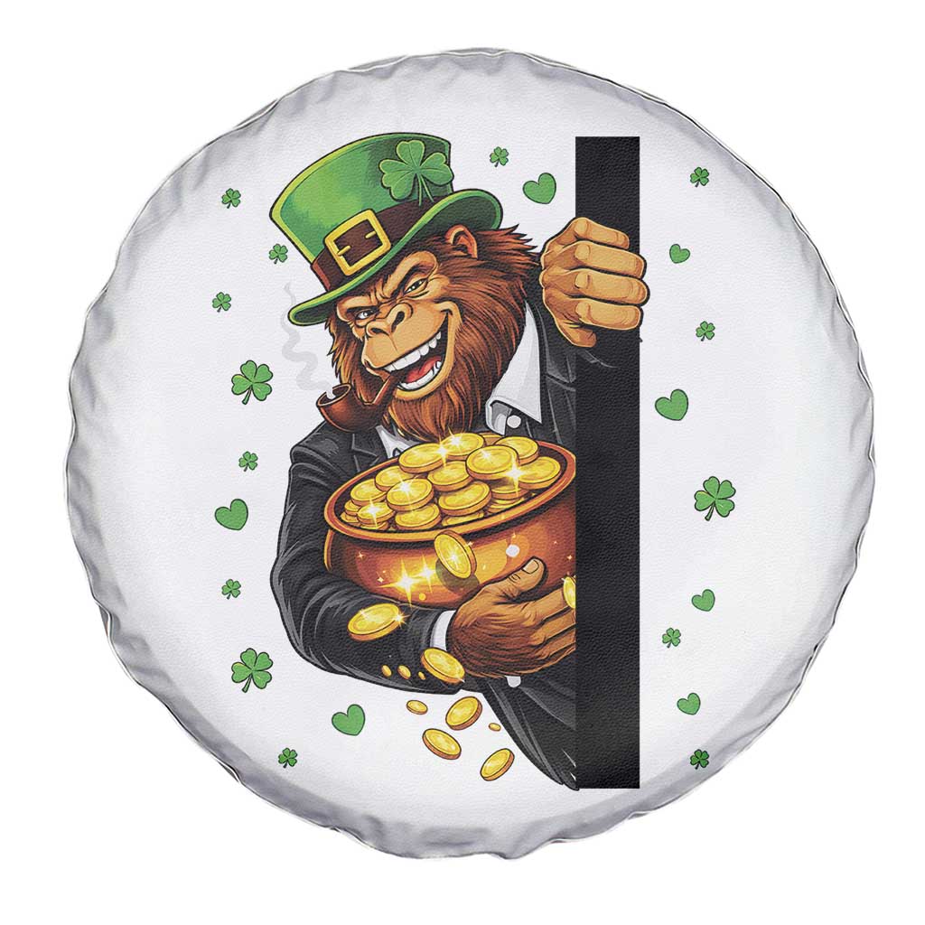 Funny St Patricks Day Bigfoot Spare Tire Cover Irish Revelry Gift