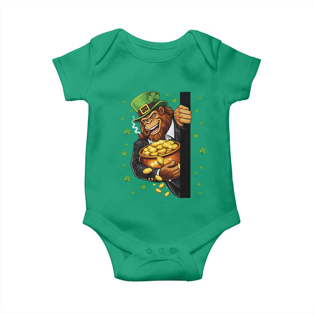 Funny St Patricks Day Bigfoot Baby Onesie Irish Revelry Gift
