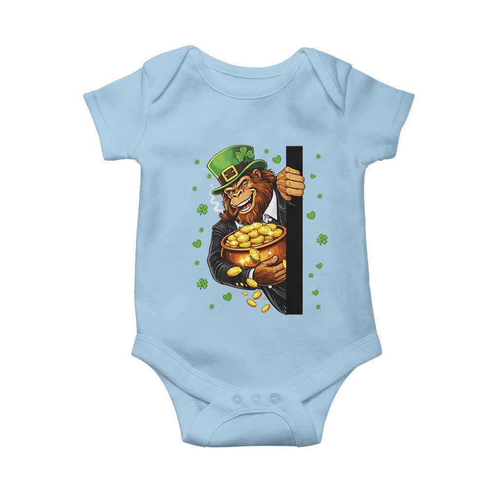 Funny St Patricks Day Bigfoot Baby Onesie Irish Revelry Gift