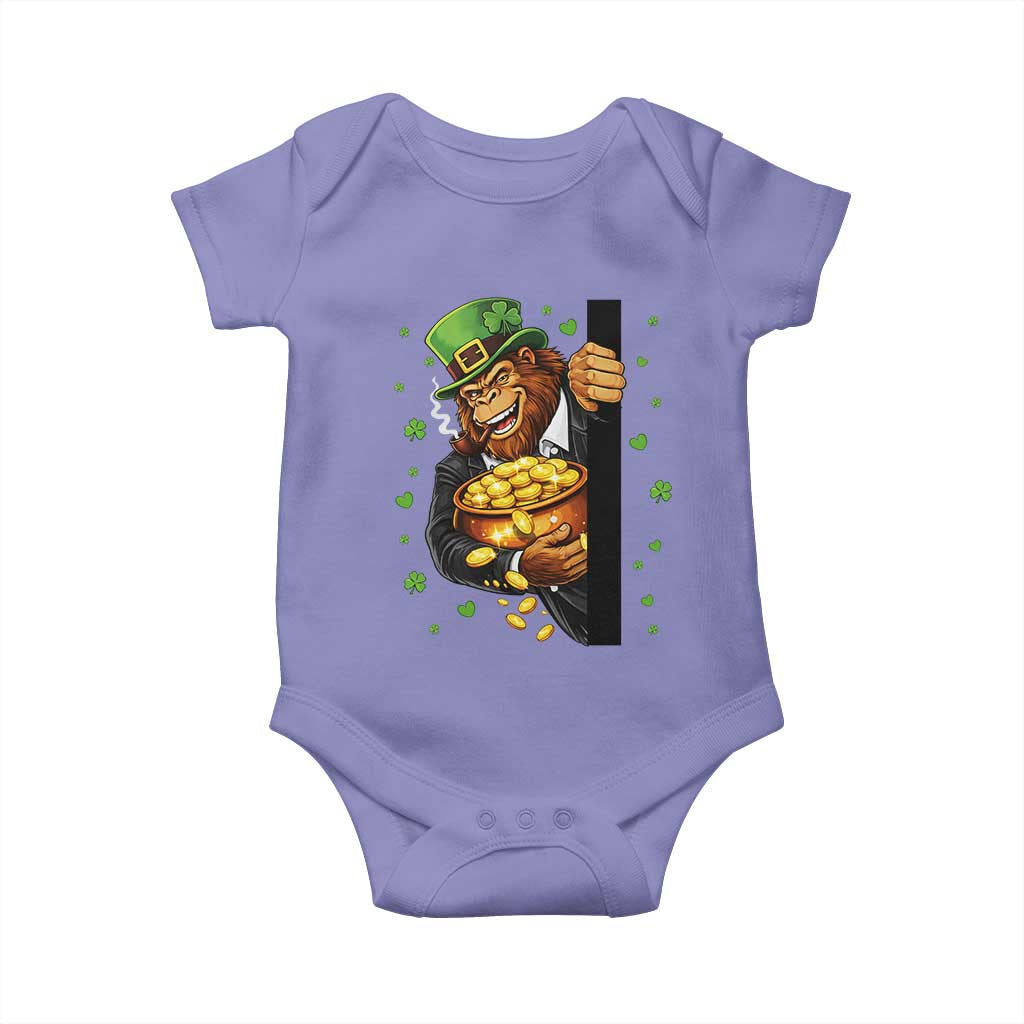 Funny St Patricks Day Bigfoot Baby Onesie Irish Revelry Gift