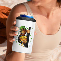 Funny St Patricks Day Bigfoot 4 in 1 Can Cooler Tumbler Irish Revelry Gift