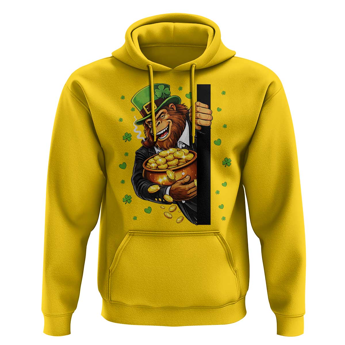 Funny St Patricks Day Bigfoot Hoodie Irish Revelry Gift