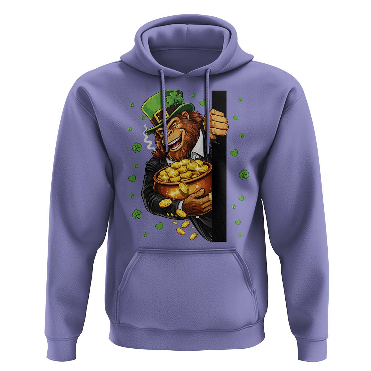 Funny St Patricks Day Bigfoot Hoodie Irish Revelry Gift