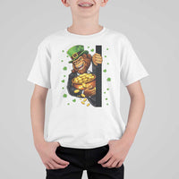Funny St Patricks Day Bigfoot T Shirt For Kid Irish Revelry Gift