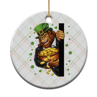 Funny St Patricks Day Bigfoot Ceramic Ornament Irish Revelry Gift