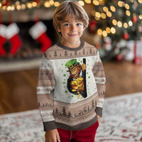 Funny St Patricks Day Bigfoot Ugly Christmas Sweater Irish Revelry Gift