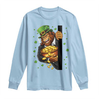 Funny St Patricks Day Bigfoot Long Sleeve Shirt Irish Revelry Gift