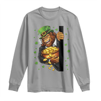 Funny St Patricks Day Bigfoot Long Sleeve Shirt Irish Revelry Gift