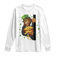 Funny St Patricks Day Bigfoot Long Sleeve Shirt Irish Revelry Gift