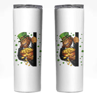 Funny St Patricks Day Bigfoot Skinny Tumbler Irish Revelry Gift