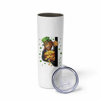 Funny St Patricks Day Bigfoot Skinny Tumbler Irish Revelry Gift