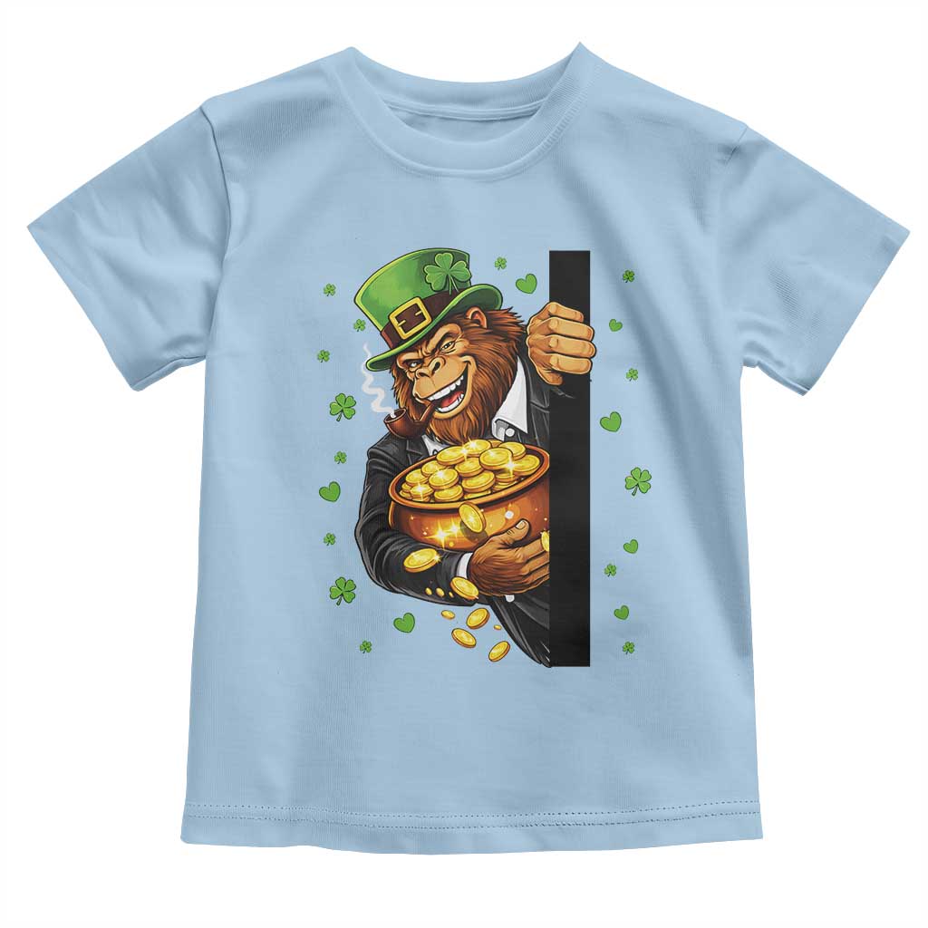 Funny St Patricks Day Bigfoot Toddler T Shirt Irish Revelry Gift