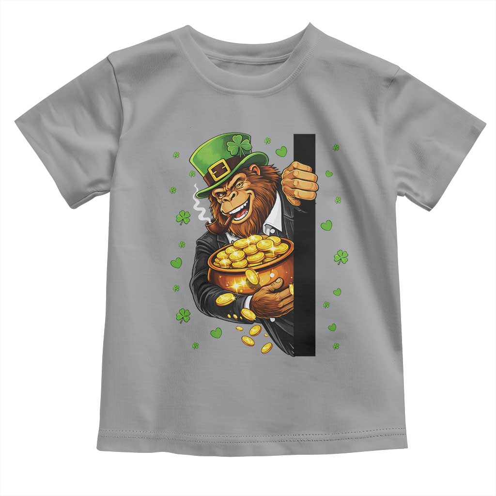 Funny St Patricks Day Bigfoot Toddler T Shirt Irish Revelry Gift