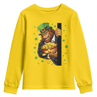 Funny St Patricks Day Bigfoot Youth Sweatshirt Irish Revelry Gift
