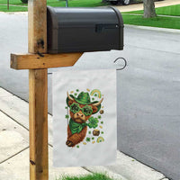 Funny Irish Highland Cow Garden Flag St Patricks Day Gift