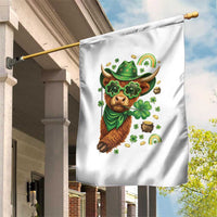 Funny Irish Highland Cow Garden Flag St Patricks Day Gift