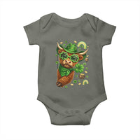 Funny Irish Highland Cow Baby Onesie St Patricks Day Gift