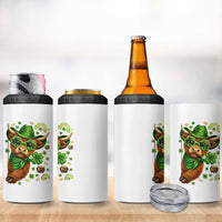 Funny Irish Highland Cow 4 in 1 Can Cooler Tumbler St Patricks Day Gift