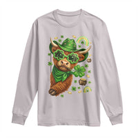 Funny Irish Highland Cow Long Sleeve Shirt St Patricks Day Gift