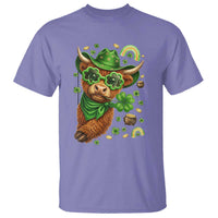 Funny Irish Highland Cow T Shirt St Patricks Day Gift