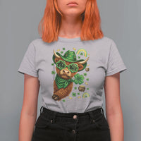 Funny Irish Highland Cow T Shirt For Women St Patricks Day Gift