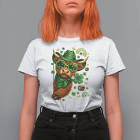 Funny Irish Highland Cow T Shirt For Women St Patricks Day Gift