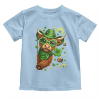 Funny Irish Highland Cow Toddler T Shirt St Patricks Day Gift