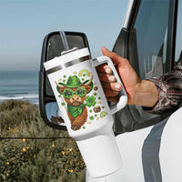 Funny Irish Highland Cow Tumbler With Handle St Patricks Day Gift