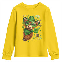 Funny Irish Highland Cow Youth Sweatshirt St Patricks Day Gift