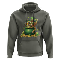 Funny Highland Cow St Patricks Day Hoodie Farm Lover Gift
