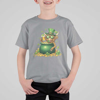 Funny Highland Cow St Patricks Day T Shirt For Kid Farm Lover Gift