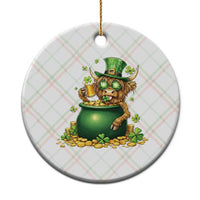 Funny Highland Cow St Patricks Day Ceramic Ornament Farm Lover Gift