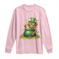 Funny Highland Cow St Patricks Day Long Sleeve Shirt Farm Lover Gift