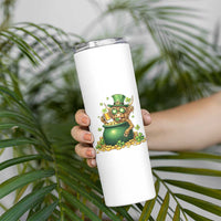 Funny Highland Cow St Patricks Day Skinny Tumbler Farm Lover Gift