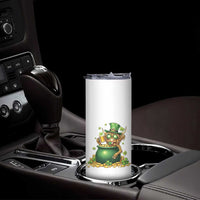 Funny Highland Cow St Patricks Day Skinny Tumbler Farm Lover Gift