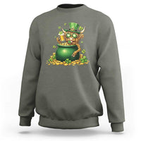 Funny Highland Cow St Patricks Day Sweatshirt Farm Lover Gift