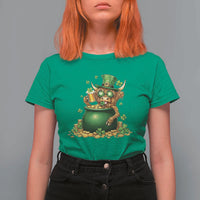 Funny Highland Cow St Patricks Day T Shirt For Women Farm Lover Gift