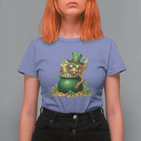 Funny Highland Cow St Patricks Day T Shirt For Women Farm Lover Gift