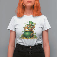 Funny Highland Cow St Patricks Day T Shirt For Women Farm Lover Gift