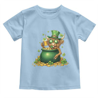 Funny Highland Cow St Patricks Day Toddler T Shirt Farm Lover Gift