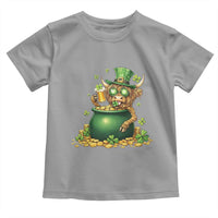 Funny Highland Cow St Patricks Day Toddler T Shirt Farm Lover Gift