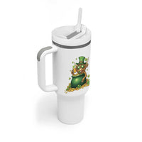 Funny Highland Cow St Patricks Day Tumbler With Handle Farm Lover Gift