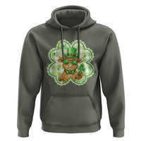 Funny Irish Highland Cow Shamrock Holiday Gift Hoodie